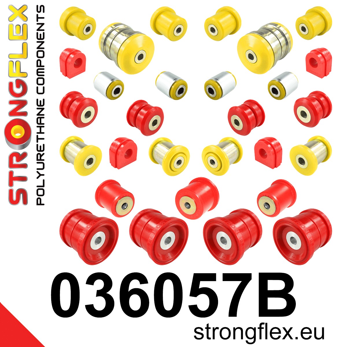 036057B: Full suspension polyurethane bush kit