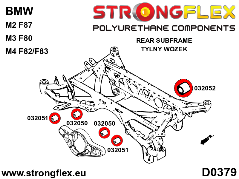 032052A: Rear diff mount - rear bush SPORT - Image 2