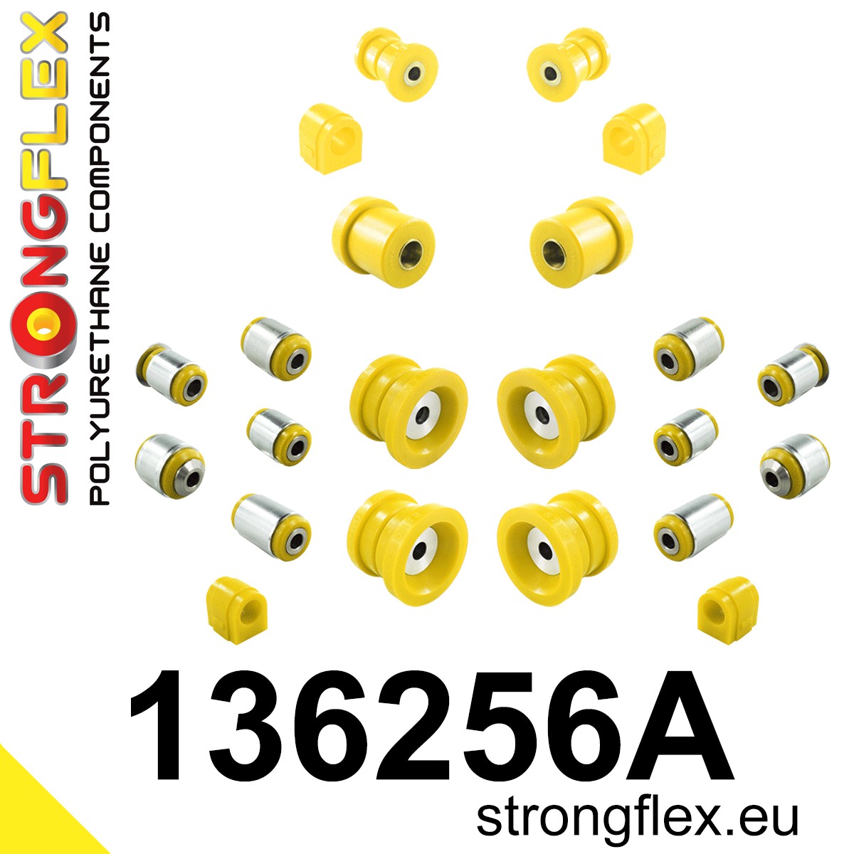 136256A: Full suspension polyurethane bush kit SPORT