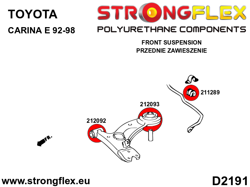 216303A: Full suspension bush kit SPORT - Image 2