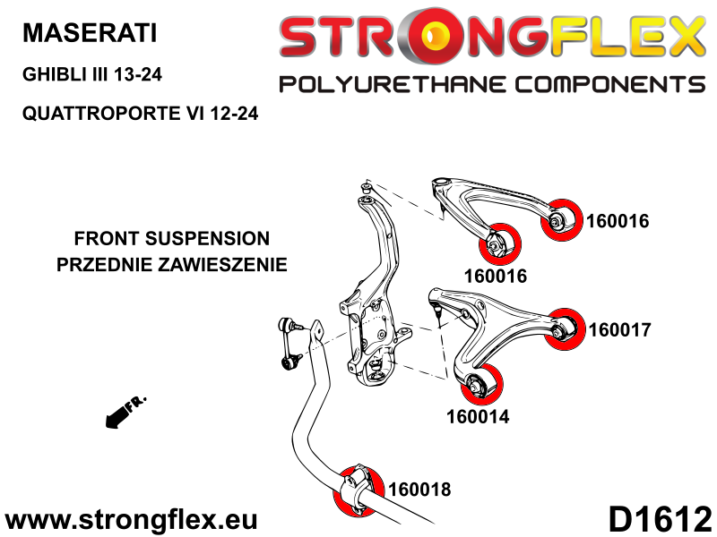 166105B: Full suspension bush kit - Image 2