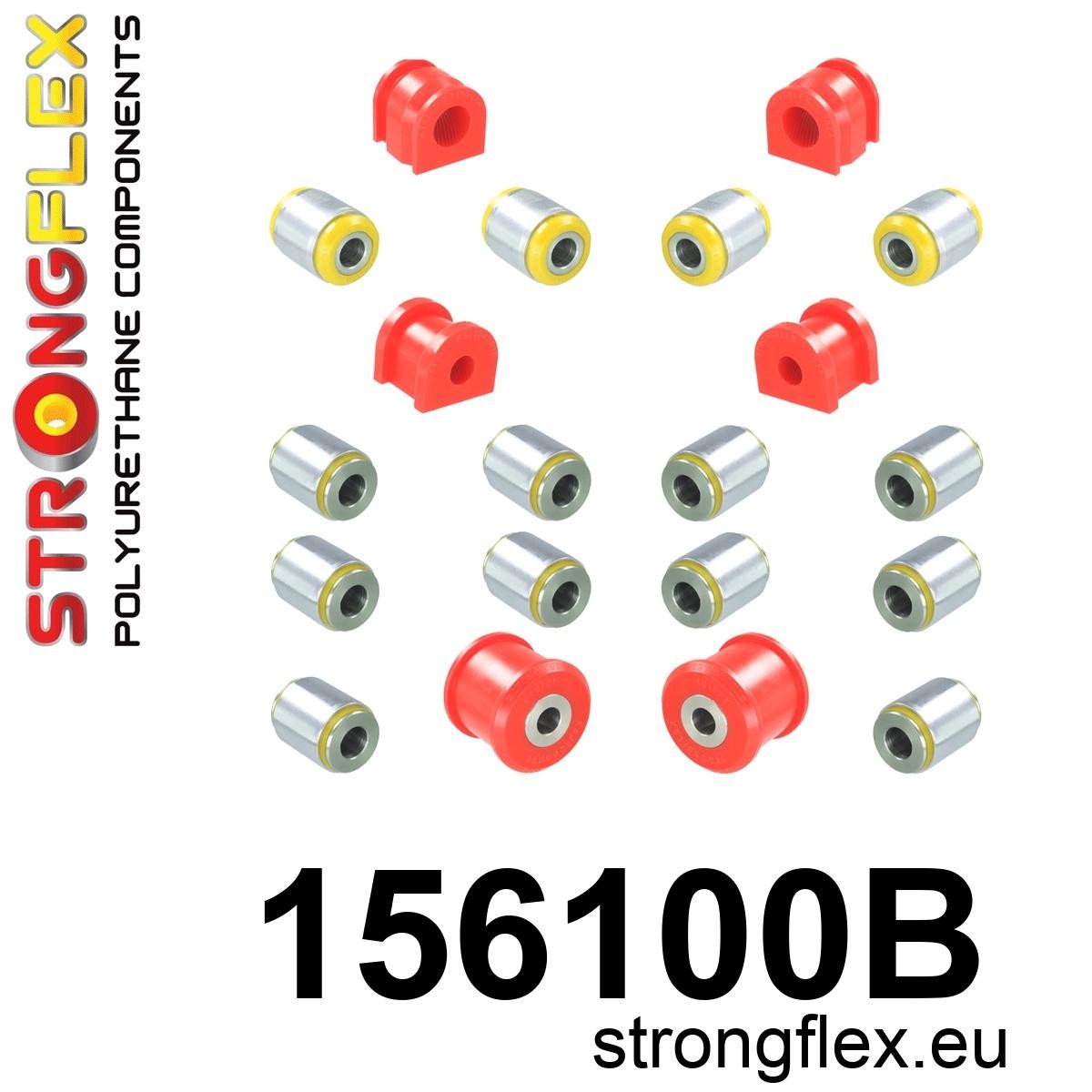 156100B: Full suspension polyurethane bush kit AWD