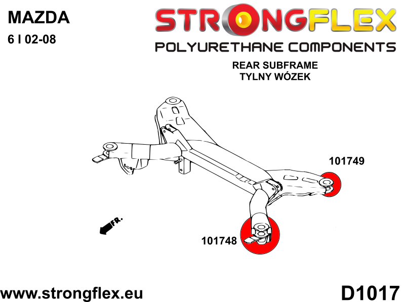106189B: Full suspension bush kit - Image 3