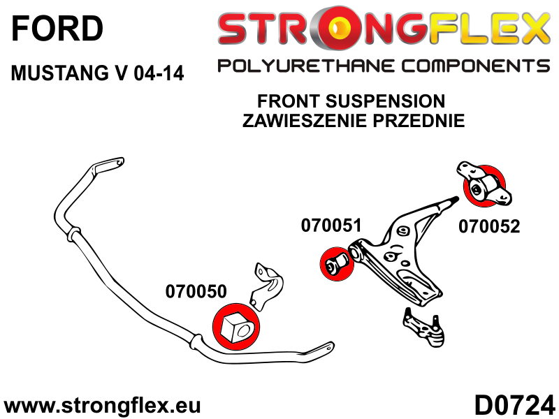 076177B: Full suspension bush kit - Image 2