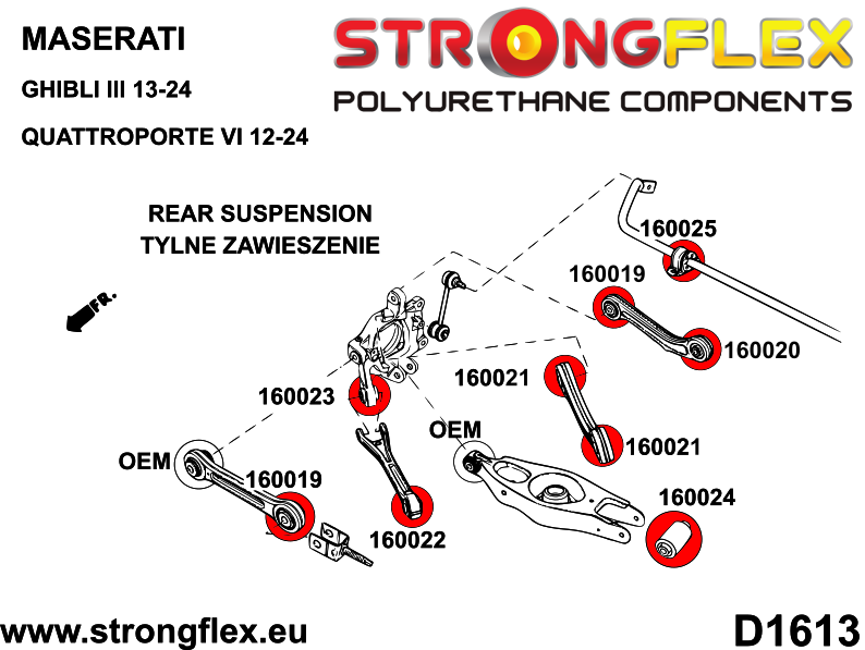 166105B: Full suspension bush kit - Image 3