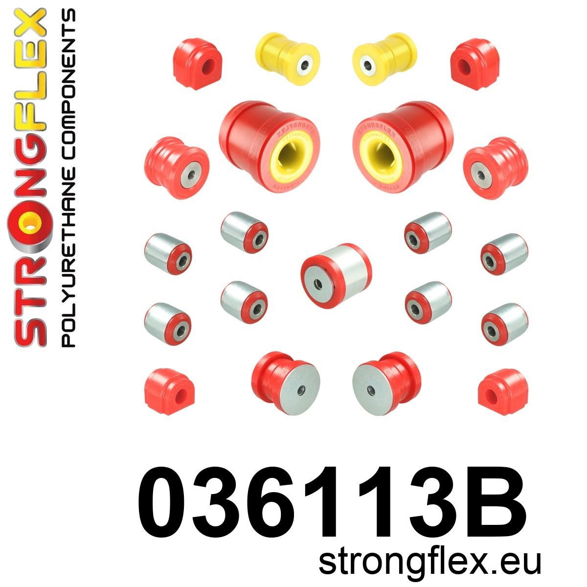 036113B: Full suspension polyurethane bush kit