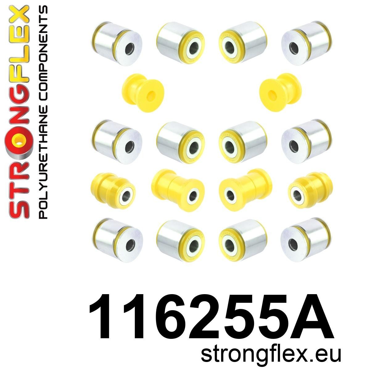 116255A: Rear suspension bush kit SPORT