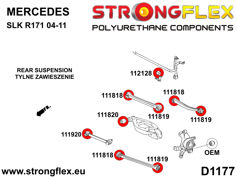 116306A: Full suspension polyurethane bush kit SPORT - Image 4