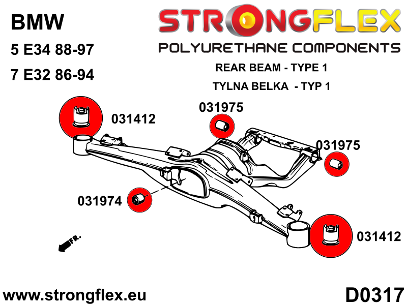 031974A: Rear differential - front bush SPORT - Image 2