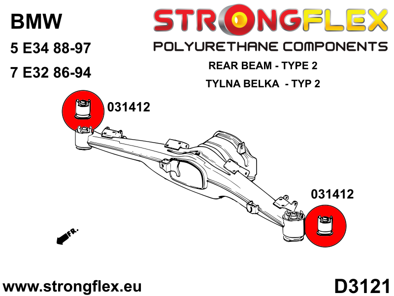 031974A: Rear differential - front bush SPORT - Image 3