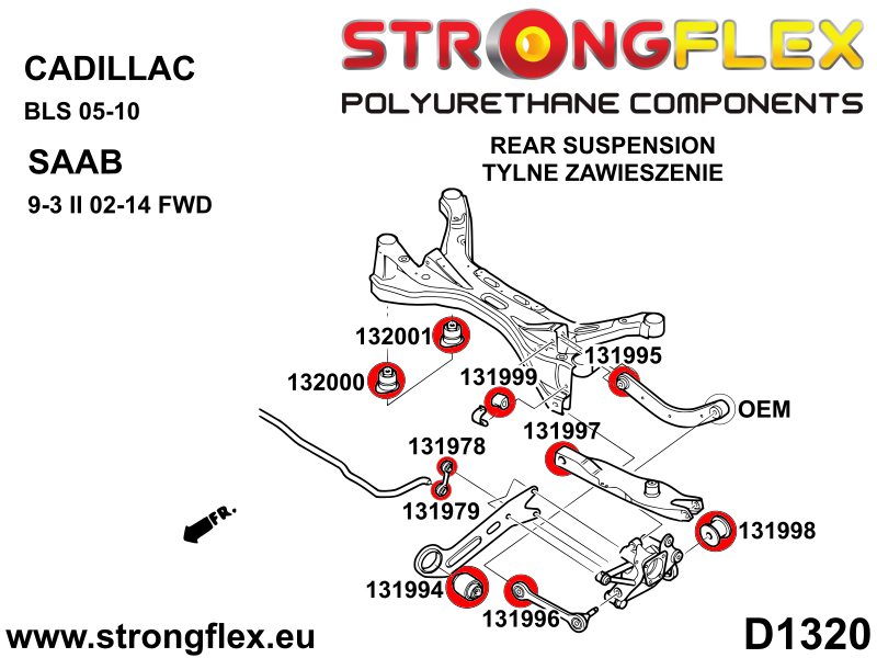 131998A: Rear steering knuckle bush SPORT - Image 2