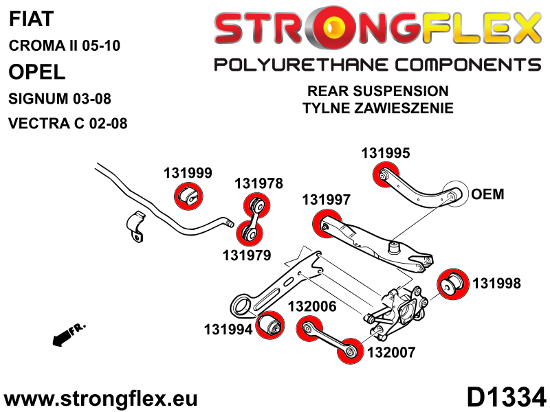 131994A: Rear trailing arm bushing - front SPORT - Image 3