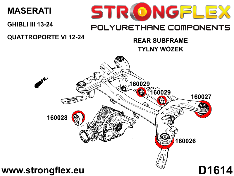 160028A: Rear diff mount - front bush SPORT - Image 2