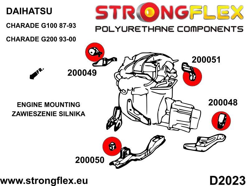 200051A: Engine mount bushing - rear SPORT - Image 2
