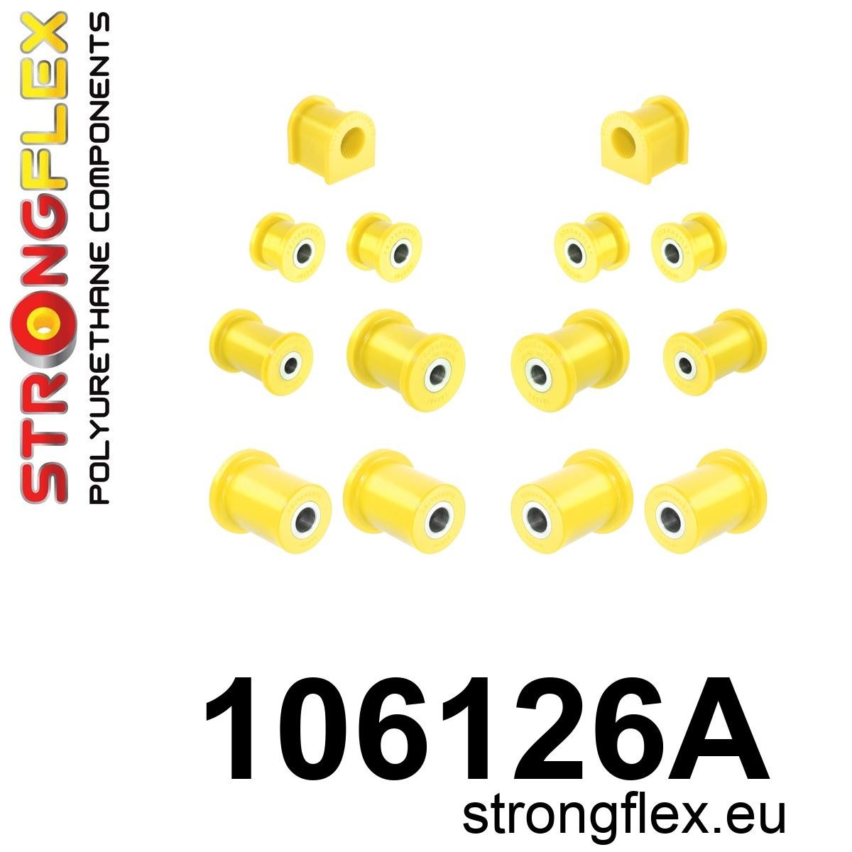 106126A: Front suspension polyurethane bush kit SPORT