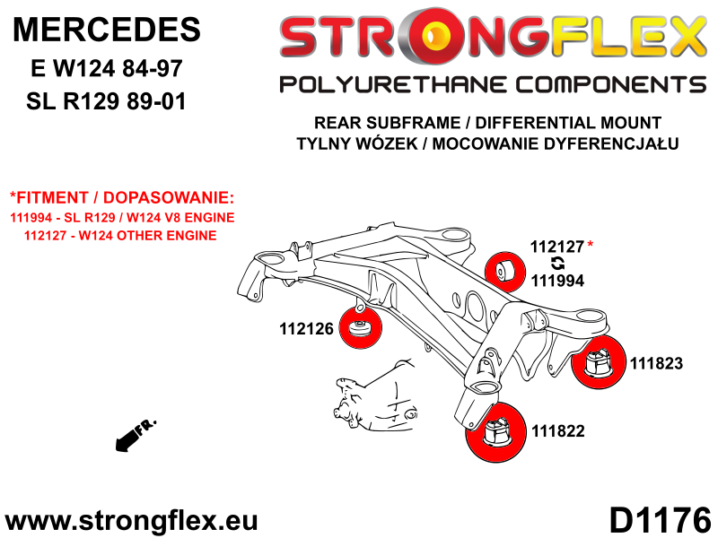 116297B: Full suspension polyurethane bush kit - Image 4