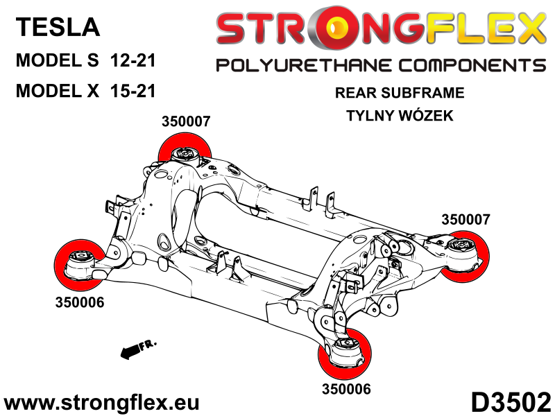350007A: Rear subframe - front bush SPORT - Image 2