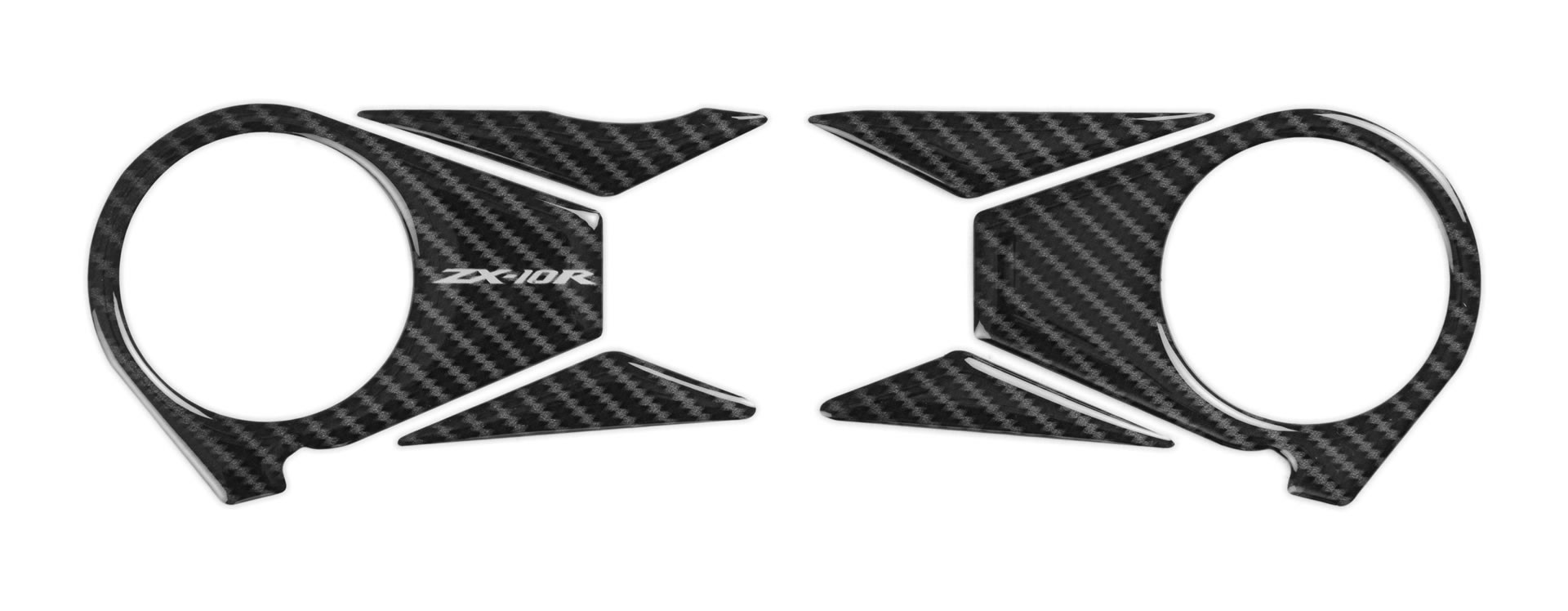 Red Dynamic Carbon Fibre Yoke Pad for the Kawasaki ZX-10R '06-'10 - Image 2