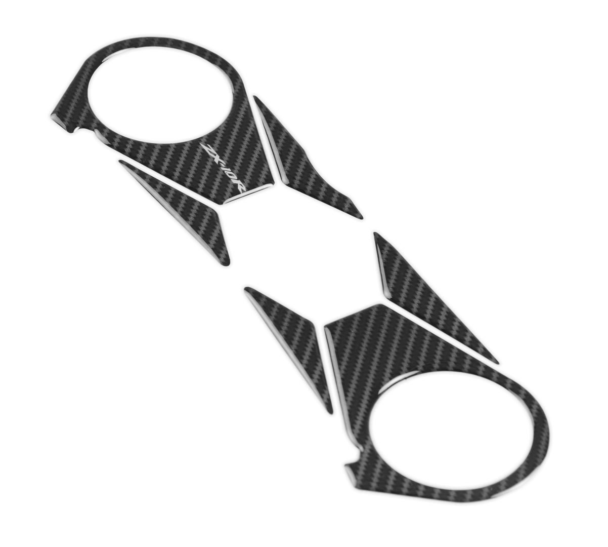 Red Dynamic Carbon Fibre Yoke Pad for the Kawasaki ZX-10R '06-'10 - Image 3