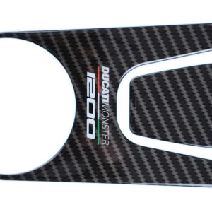 Red Dynamic Carbon Fibre Yoke Pad for Ducati Monster 1200 '15-