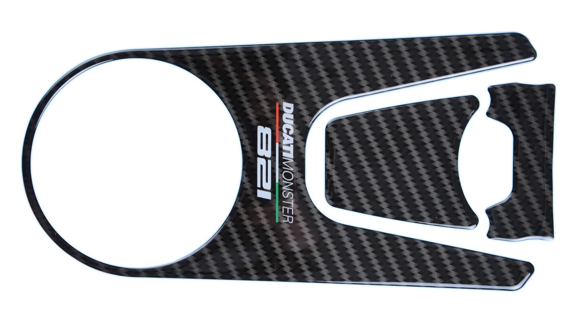 Red Dynamic Carbon Fibre Yoke Pad for Ducati Monster 821